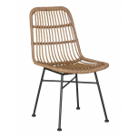 plastic rattan outdoor dining chair