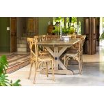 Block and chisel dining table