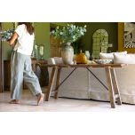 Block and chisel boatwood console table