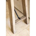 Block and chisel boatwood console table