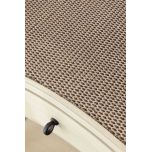 Block & Chisel wooden bedside table with wicker rattan top