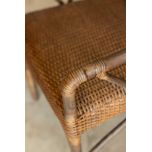 Block and chisel cane armchair