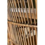 Block and chisel cane armchair