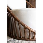 Cane and rattan lounge chair 