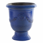 blue glazed anduze pot large