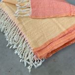 Two tone wool throw 