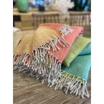 Two tone wool throw 
