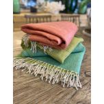 Two tone wool throw 