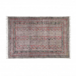 destinty rug in red and black