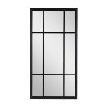 Block and chisel mirorr with black frame