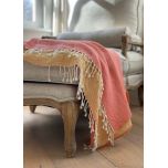 Two tone wool throw 