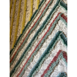Mutil coloured geometric dhurrie rug 