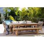 Block and chisel outdoor dining table 