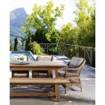 Block and chisel outdoor dining table 