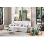 Block & Chisel white/black wool rug with white trim