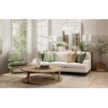 Savoy 3.5 seater sofa in Porcelain
