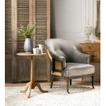 block and chisel solid oak side table 