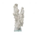 Block and chisel faux coral on Perspex base