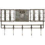Block & Chisel iron wall hanging with hooks