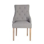 Block & Chisel grey upholstered dining chair