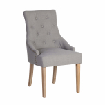 Block & Chisel grey upholstered dining chair