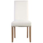Block & Chisel cream velvet upholstered dining chair