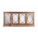 Block & Chisel 4 door buffet server with mirrored doors Château Collection