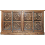 Block & Chisel recycled pine sideboard with glass doors