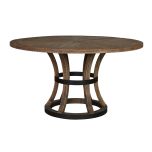 Old elm round dining table