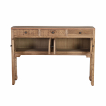 reclaimed wood console with storage