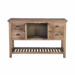 reclaimed wood console with storage