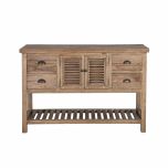 reclaimed wood console with storage