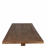 block and chisel old elm dining table