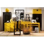 Black frame grid mirror 