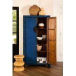Indochine cupboard with shelving lacquered finish