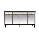 Block & Chisel mirrored 4 drawer/door sideboard