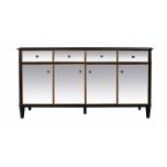 Block & Chisel mirrored 4 drawer/door sideboard