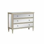 Opulent mirrored chest of drawers