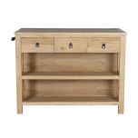 Leonard Sideboard with 3 drawers and two shelves with towel rail