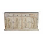 Terence Sideboard - reclaimed elm wood sideboard with 4 drawers and 4 doors