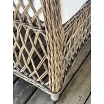 Outdoor pvc rattan lounge chair with cushions