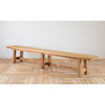 block and chisel outdoor bench