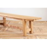 block and chisel outdoor bench