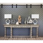 metal chrome base lamp with white shade