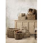 kubu weave square basket with handles