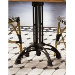 Block & Chisel square café table with zinc top