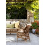 stripe cushion with piping Chartreuse 