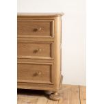 block and chisel chest of drawers in old oak