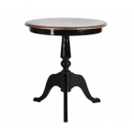 Kent side table black and antique weathered oak