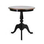 Kent side table black and antique weathered oak